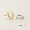 Elegant Sterling Silver 925 Ear Cuffs with Full Zirconia Stones - Image 2